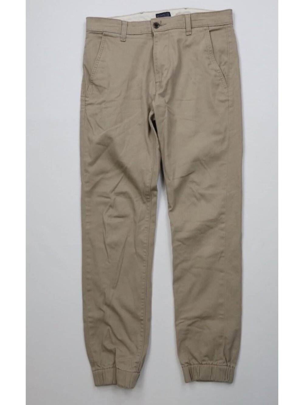 Vintage Levis Mens 30x32 Distressed Cuffed Chino Joggers Jogger Pants Beige